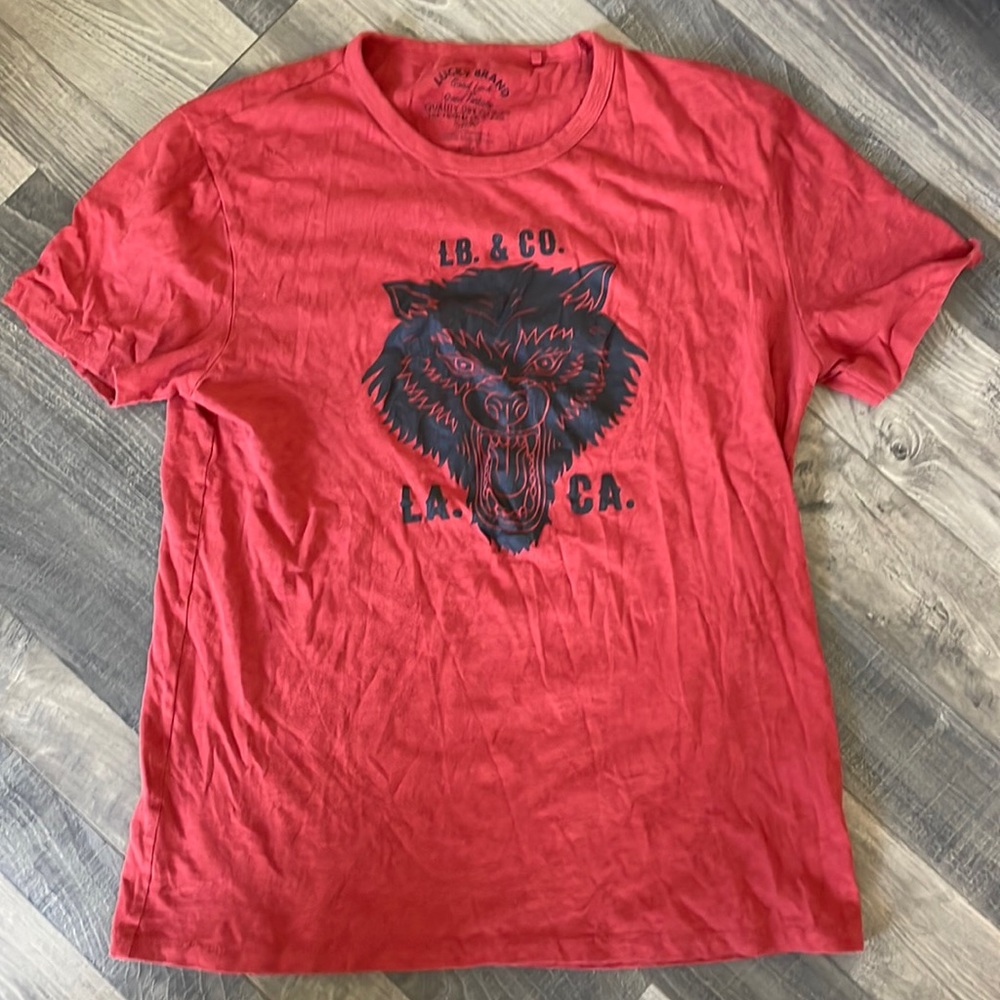 Lucky brand t shirt. M. Great condition. Runs a tiny bit small.
